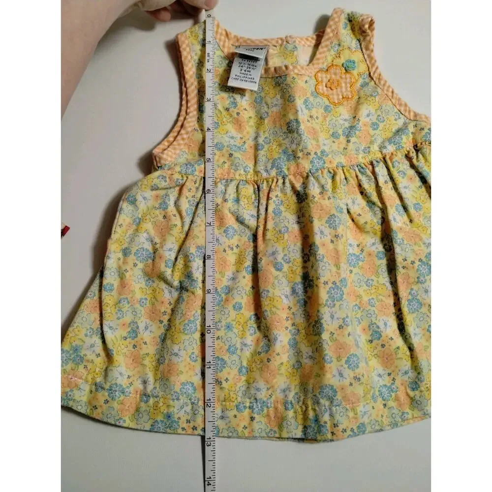 Vintage Oshkosh B'Gosh Infant Girls Size 3-6 Months - Yellow with Orange Plaid